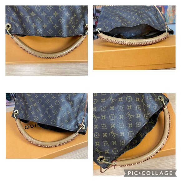 LOUIS VUITTON Artsy MM Monogram LV Hobo Shoulder Bag Monogram + Dust Bag & Tags - Picture 13 of 16
